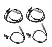 Clynex Sensor ABS delantero trasero izquierdo derecho for Serie 7 E38 740i 740iL 750iL 1995-1998 34521182076 34521182077 Sensor de velocidad del cigüeñal del motor(BLACK 4PCS)