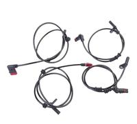 Clynex Sensor de velocidad rueda ABS delantera, trasera, izquierda y derecha for C300 C350 C230 2045400117 2045400317 2049050100 Sensor de velocidad del cigüeñal del motor(BLACK 4PCS)