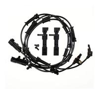 Clynex Sensor de velocidad rueda delantera, trasera, izquierda y derecha del ABS for Jeep Wrangler 2007-2017 68003281AA 52125003AB Sensor de velocidad del cigüeñal del motor(BLACK 4PCS)