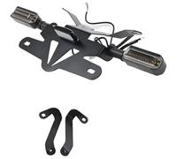Clynex Soporte para matrícula de Motocicleta Soporte para matrícula de luz Trasera para Guardabarros Motocicleta, lámpara señal, para Cfmoto 800Nk Nk800 Nk 800 2023 2024(Black Type A)
