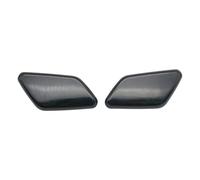 Clynex Tapa de la cubierta del lavaparabrisas faro delantero, for Mitsubishi, Outlander 2016-2018 boquilla Cubierta de la boquilla del lavafaros(Black 1 PAIR L AND R)