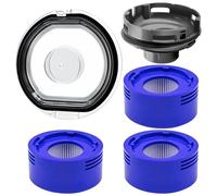 Clynex Tapa del contenedor de polvo y reemplazo de filtro y cubierta trasera del Motor, for aspiradoras inalámbricas Dyson, V7 V8, reparación de piezas de aspiradora Cubierta trasera del motor de vací