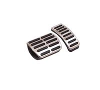 Clynex Tapas de Pedales de Soporte de reposapiés de Acero Inoxidable, for VW, Seat, Skoda, Polo, Golf 4, Bora, Beetle RSi GTI R32 Pedal de reposapiés Reemplazo de Pedal de Coche(AT 2PCS)