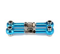 Clynex Varilla de dirección de tracción de varillaje servo de aleación de Aluminio de 48 mm, for Coche RC HSP 94122 94103 94123 102017 122017 Amortiguador para Coche RC(2pcs Sky Blue)