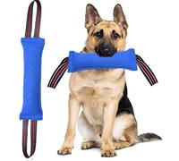 Clysoru Juguete para perros con 2 asas de banda roja fuerte, equipo de entrenamiento duradero para cachorros a perros grandes, juguete interactivo ideal para tirar de la guerra, juguetes de cuerda