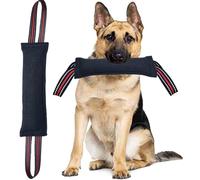Clysoru Juguete para perros con 2 asas de banda roja fuerte, equipo de entrenamiento duradero para cachorros a perros grandes, juguete interactivo ideal para tirar de la guerra, juguetes de cuerda