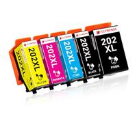 Clywenss 202XL Cartuchos Reemplaza para Epson 202XL 202 XL Cartuchos de Impresora para Epson Expression Premium XP 6100 XP 6105 XP 6000 XP 6005 XP6100 XP6105 XP6000 XP6005