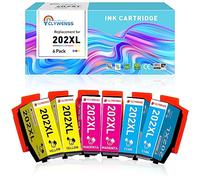 Clywenss 202XL Compatible con Epson 202 202XL Cartucho de Tinta, para Expression Premium XP-6100 XP-6105 XP-6000 XP-6005 XP6100 XP6105 XP6000 XP6005 Cartucho de Tinta(Cian, Magenta, Amarillo)