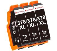Clywenss 378 XL Cartuchos de impresora Negro Compatible con Epson 378XL Cartuchos para Expression Photo XP-8700 XP-8500 XP-8505 XP-8600 XP-8605 XP8700 XP8500 XP8505 XP8600 XP8605 HD XP-15000 XP15000