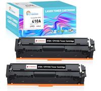 Clywenss 410A Negro Tóner Compatible con HP CF410A CF410X 410X Cartuchos de tóner para Color LaserJet Pro MFP M477fnw M477fdn M477fdw M452dn M452nw M377dw M477 M452 M377 (2 unidades, 2300 páginas por
