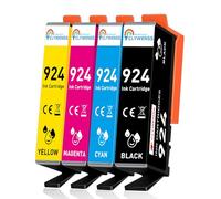Clywenss Cartuchos de tinta 924 compatibles con HP OfficeJet Pro 8122e, 8120e, 8120, 8132e, 8124e, 8125e, 8130e, 8134e, 8135e, 8138e, 8139e, 8122, 8123, 8125, 8128, 8130. 8132 Impresora 8133 8134 8135