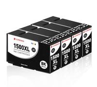 Clywenss Cartuchos de tinta compatibles PGI-1500XL con Canon 1500 XL, 4 negros