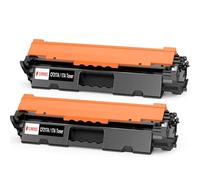 Clywenss Cartuchos de tóner compatibles CF217A 17A para impresora HP Laserjet Pro M102a M102w M102 Laserjet Pro MFP M130a M130fn M130fw M130nw M130 (2 unidades)