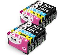 Clywenss Pack de 10 cartuchos de impresora 35XL compatibles con Epson 35 XL