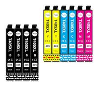 Clywenss Pack de 10 cartuchos de impresora compatibles 405XL con cartuchos Epson 405 XL para Workforce Pro WF-4830 WF-4820 WF-3825 WF-3820 WF-4825 WF-7840 WF 4830DTWF 4820DWF 3825DWF 3820DWF 4825DWF