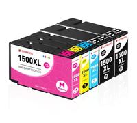 CLYWENSS PGI-1500XL Cartuchos de impresora compatibles con Canon 1500XL PGI-1500 XL Multipack para Maxify MB2750 MB2150 MB2755 MB2000 MB2050 MB2155 MB2300 MB2350 Cartucho 5 Pack (2 Negro, Cian