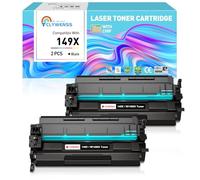 Clywenss Tóner 149X con chip, compatible con HP 149X W1490X 149A W1490A Tóner Negro para Laser Pro MFP 4102dw 4102fdn 4102fdw 4101fdw 4101fdn 4002dw 4002dn, pack de 2 | 9.500 páginas por Negro