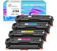 Clywenss Tóner 415A compatible con cartuchos de tóner HP 415A 415X para Color LaserJet Pro MFP M479fdw M479fnw M479fdn M480f M455dn M454dn M454dw M479dw Toner 4 Pack (negro, cian, amarillo, magenta,