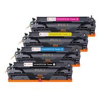 Clywenss Tóner compatible 131X para HP CF210X 131A, 4 unidades