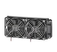 Clyxgs CLDIY - Enfriador refrigerado por agua, 12 tubos de aluminio, intercambiador de calor con ventilador para PC CPU de ordenador, sistema de refrigeración por agua, 12 V CC, 240 mm