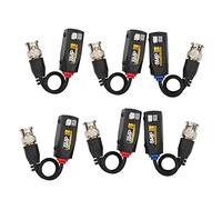 CLZothique 6 unidades de balun de alimentación para video, balun de alimentación para video HD de 8 MP con transceptor antirrayos para CVI, TVI, AHD y CVBS, transmisión pasiva por par