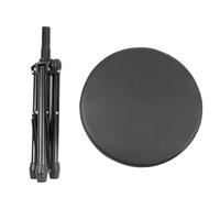 CLZothique Asiento Acolchado para Trono de batería, Taburete Giratorio para Tocar la batería con Ajuste de Altura, diseño Plegable de Tres Patas para baterías, Pianos y Uso en Estudio, Base a