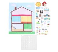 CLZothique Juego de tableros de Fieltro para decoración de Habitaciones, 40,16 x 29,53 Pulgadas; Tablero de Fieltro para el Aprendizaje Preescolar para niños a Partir de 3 años, Incluye 39