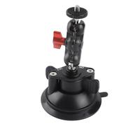 CLZothique Soporte para Coche con Ventosa de Gran Potencia, Soporte de succión para cámaras de acción con Brazo articulado de Doble Bola, Soporte Giratorio de aleación de Aluminio de 360° con