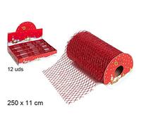 CM 107595 Cinta Navidad, Rojo, 250 X 11 Cm, Plastico, 15.1 x 18.3 x 15.3