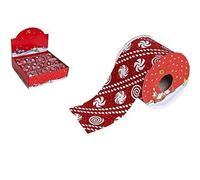 CM 107609 Cinta Navidad, Rojo, 270 X 6.5 Cm, Plastico, 15.1 x 18.3 x 15.3