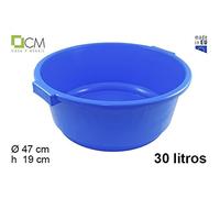 Cm 151808 Barreños Plastico Redondo, Azul, 30L