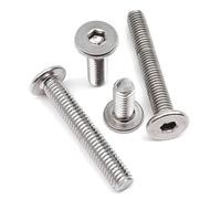 CM M3 M4 M5 M6 M8 304 A2 acero inoxidable alargado largo 6-100mm hexagonal tornillo de cabeza de oblea plana ultrafina(95mm,M5 10pcs)