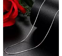cm Pulgadas S925 Caminos Cadenas 1 mm Chokers Serpientes Collares Accesorios para Mujeres Regalo de joyería