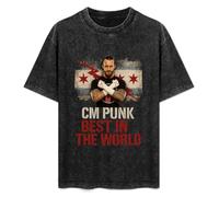 Cm Punk Best In The World Mens T-Shirt Black Unisex Top tee 3XL
