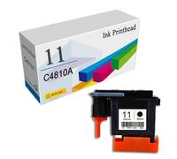 CMADJT 11 Cabezal de impresión C4810A C4811A C4812A C4813A Cabezal de impresión de Tinta Compatible con impresoras HP 20PS 50PS 70 100Plus 110 110Plus 111 120 120NR 500 500PS 800PS 815mfp,Black-1Pack