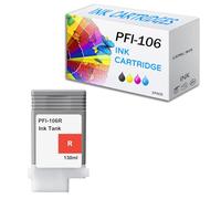 CMADJT 12 Piezas PFI-106 Reemplazo de Tanque de Tinta para PFI106 Cartucho de Tinta de 130 ml Compatible con impresoras Canon iPF-6400 iPF-6400S iPF-6410 iPF-6450 iPF-6460 iPF-6410s,R-1Pack