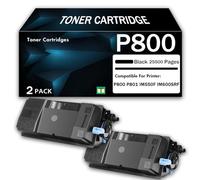 CMADJT Cartucho de tóner Compatible Ricoh P800 (418478) con Chip; Apto para impresoras multifunción Ricoh P800, P801, IM550F e IM600SRF; Alto Rendimiento de 25.500 páginas,Black-2Pack