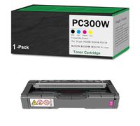 CMADJT Cartucho de tóner Compatible Ricoh PC300W, Cartucho de Tinta de Alto Rendimiento, Compatible con Las impresoras Ricoh PC300W, PC301W, PC311W, MC250FW, MC250FWB y MC251FW,Magenta-1Pack