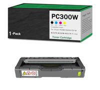 CMADJT Cartucho de tóner Compatible Ricoh PC300W, Cartucho de Tinta de Alto Rendimiento, Compatible con Las impresoras Ricoh PC300W, PC301W, PC311W, MC250FW, MC250FWB y MC251FW,Yellow-1Pack