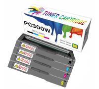 CMADJT Cartucho de tóner de Color de Alto Rendimiento Compatible con PC300W MC250FW. Funciona con Las impresoras Ricoh PC300W, PC301W, PC311W, MC250FW, MC250FWB y MC251FW. Chip Interno,4Color-1Pack