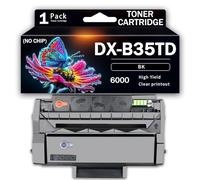 CMADJT Cartucho de tóner Negro Premium Compatible con DX-B35TD - Rendimiento de 6000 páginas, impresión Suave y ecológica - Repuesto para impresoras Sharp DX-B352P,Black-1PACK