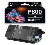 CMADJT Cartucho de tóner Negro remanufacturado P800/418478 con Chip, de Repuesto para impresoras multifunción Ricoh P800, P801, IM550F e IM600SRF; impresión nítida,Black-1Pack