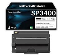 CMADJT Cartucho de tóner y Tinta Compatible con Ricoh SP3400 BK. Compatible con Las impresoras láser Ricoh Aficio SP3400N SP3400F SP3410DN SP3410SF SP3500N SP3500SF SP3510DN SP3510SF,2500Page-1Pack