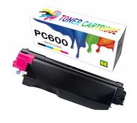 CMADJT Cartuchos de tóner compatibles de Alta Capacidad PC600 para Impresora Ricoh PC600 (408314 Negro, 408315 Cian, 408316 Magenta, 408317 Amarillo), impresión nítida,Magenta-1Pack