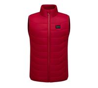 CMADJT Chaleco calefactable de invierno para hombre y mujer, con 28 zonas de calefacción por USB, chaleco térmico de forro polar con control inteligente de temperatura,Red-6x_l