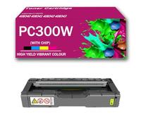 CMADJT Juego de Cartuchos de tóner de Alta Capacidad PC300W MC250FW con Cartucho de Tinta con Chip, Repuesto para impresoras Ricoh PC300W, PC301W, PC311W, MC250FW, MC250FWB y MC251FW,Yellow-1Pack