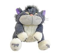 CMADJT Kawaii Lucifer Gato de Peluche de Juguete muñecos de Peluche Lindos Juguetes de Peluche Colgante película de Anime Gato Malo Almohada niños Regalos de cumpleaños,Grey-XL(60cm)