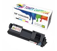 CMADJT Paquete Combinado de Cartuchos de tóner de Alto Rendimiento SP C352DN para impresoras Ricoh SP C352, SP C352DN, SPC352 y SPC352DN. Incluye Chip, fácil de recargar y Garantiza,Black-1Pack