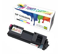 CMADJT Paquete Combinado de Cartuchos de tóner de Alto Rendimiento SP C352DN para impresoras Ricoh SP C352, SP C352DN, SPC352 y SPC352DN. Incluye Chip, fácil de recargar y Garantiza,Magenta-1Pack