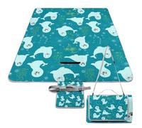 Cmagnifico Alfombrilla de picnic, bonita manta cuadrada de picnic, alfombras al aire libre, 148 cm x 148 cm